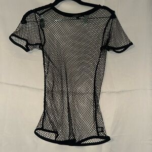 Victoria’s Secret Black mesh shirt XS great for dancers and even gay pride